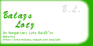 balazs lotz business card